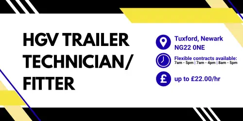 HGV TRAILER TECHNICIAN&sol;FITTER