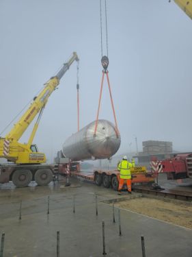 Click Here To Enlarge This Photo Of Our Liebherr 60T & 220T cranes in action&excl;